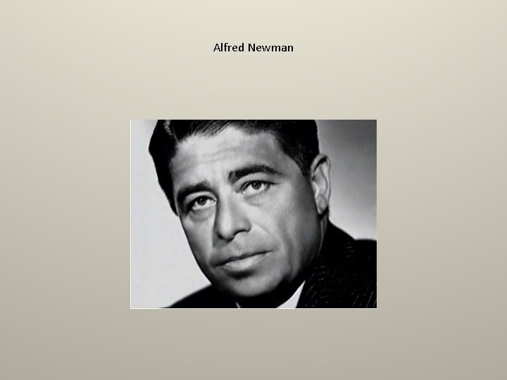 Alfred Newman 