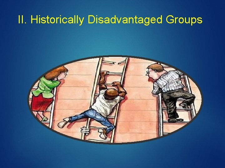 II. Historically Disadvantaged Groups 