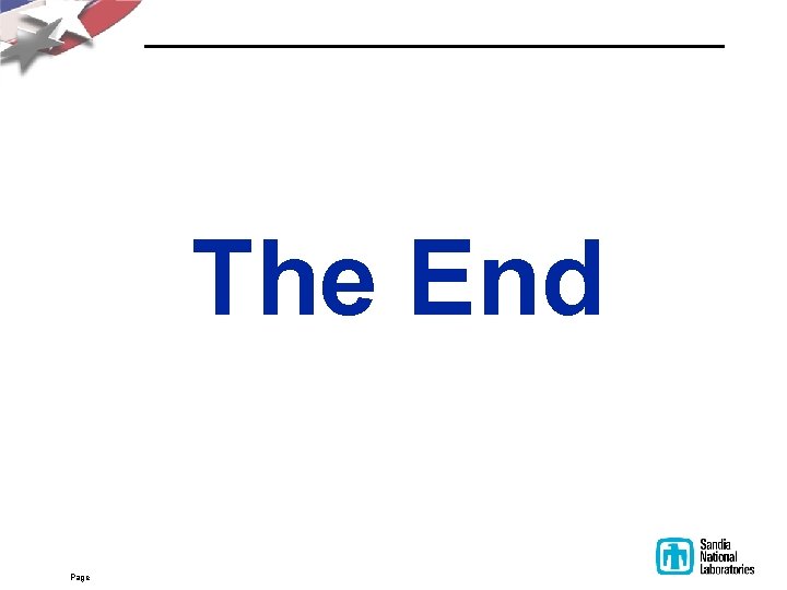 The End Page 