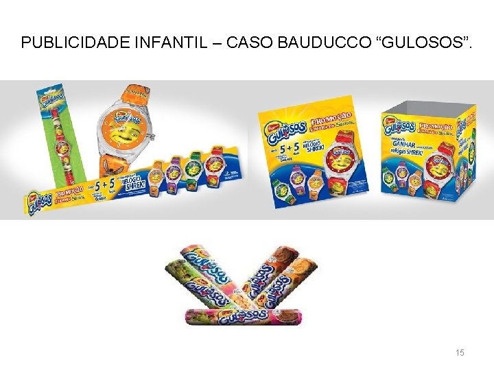 A TEORIA DO RISCO CONCORRENTE PUBLICIDADE INFANTIL – CASO BAUDUCCO “GULOSOS”. 15 