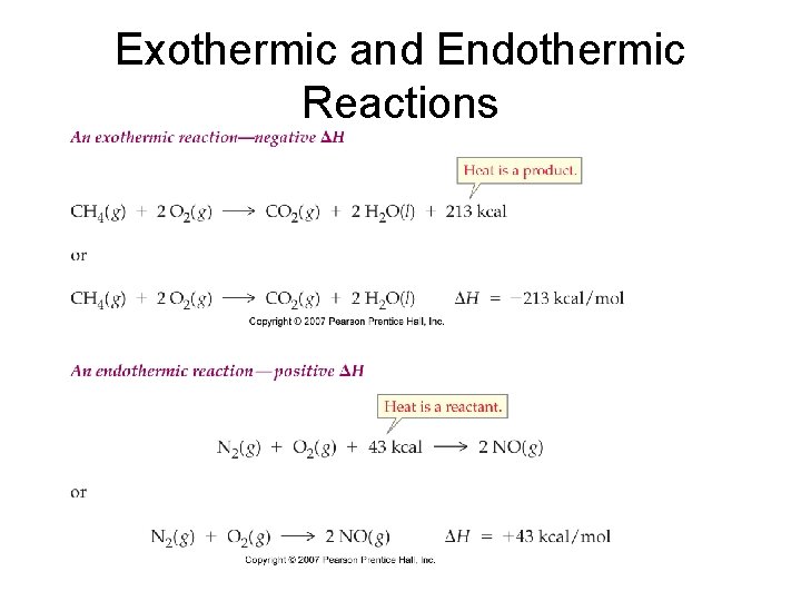 Exothermic and Endothermic Reactions 