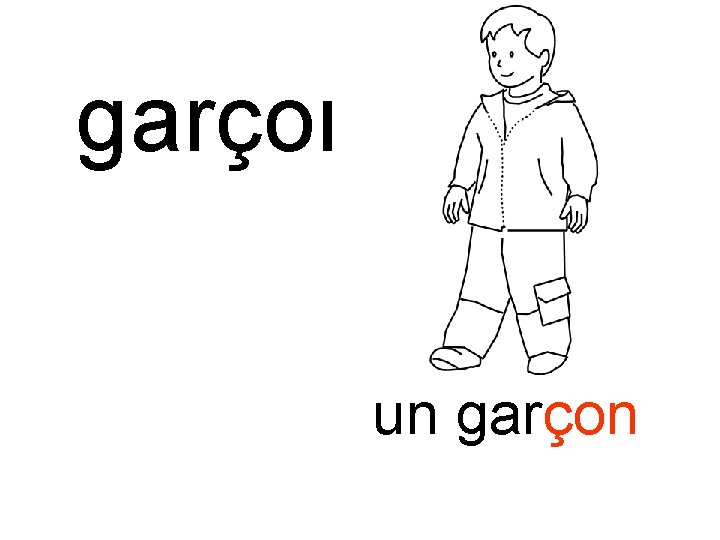 garçon un garçon 