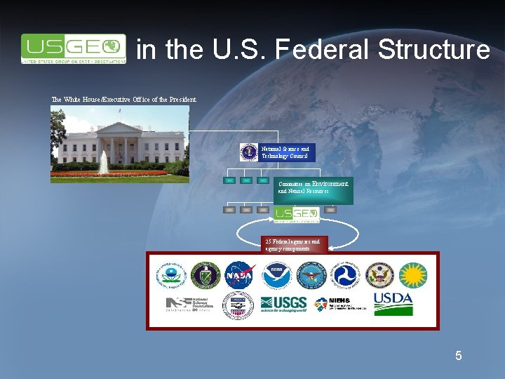 in the U. S. Federal Structure The White House/Executive Office of the President National