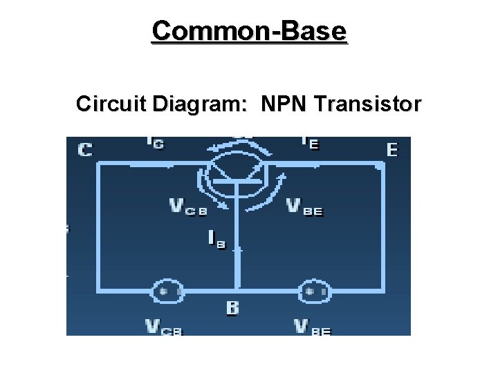 Common-Base Circuit Diagram: NPN Transistor Common-Base Circuit Diagram: NPN Transistor