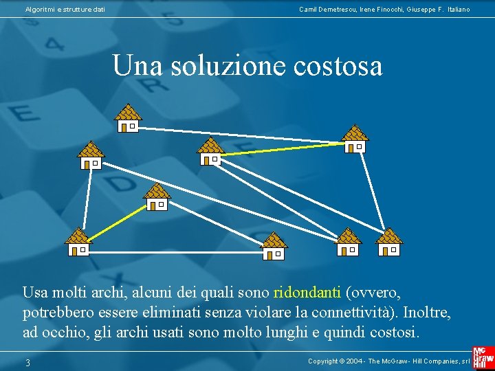 Algoritmi e strutture dati Camil Demetrescu, Irene Finocchi, Giuseppe F. Italiano Una soluzione costosa