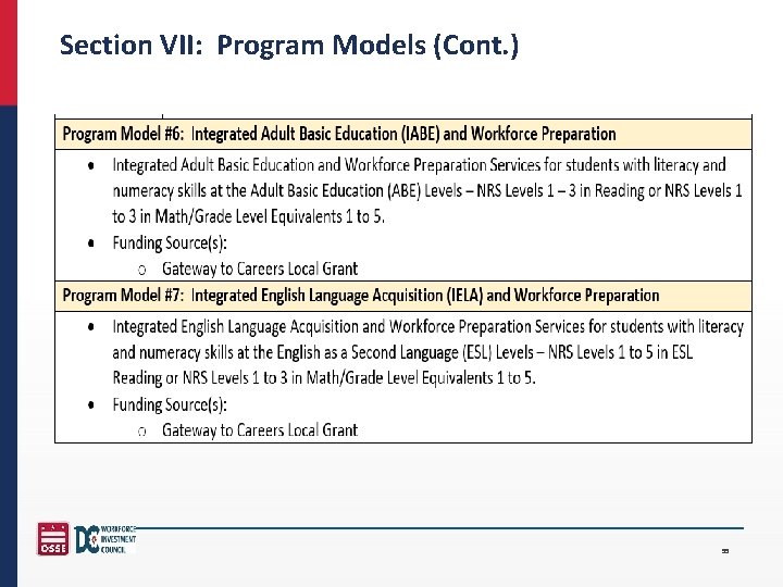 Section VII: Program Models (Cont. ) 55 