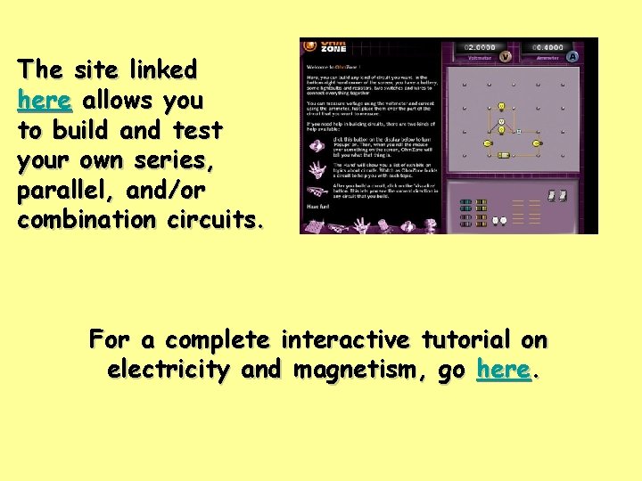 The site linked here allows you to build and test your own series, parallel, The site linked here allows you to build and test your own series, parallel,