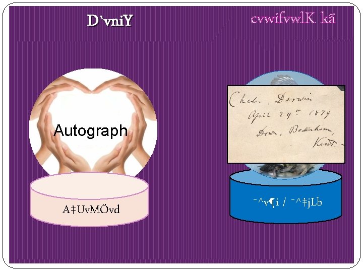 D`vni. Y cvwifvwl. K kã Autograph A‡Uv. MÖvd ¯^v¶i / ¯^‡j. Lb 