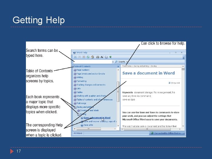 Getting Help 17 