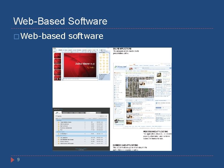 Web-Based Software � Web-based 9 software 