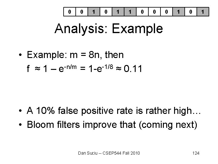 0 0 1 1 0 0 0 1 Analysis: Example • Example: m = 0 0 1 1 0 0 0 1 Analysis: Example • Example: m =