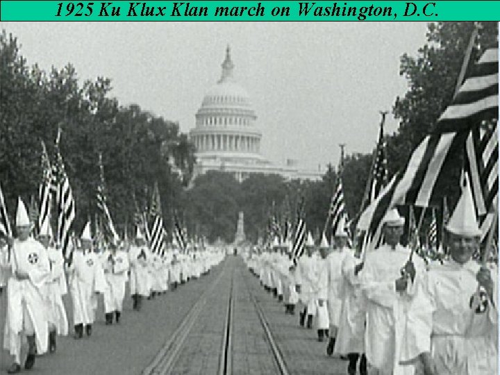 1925 Ku Klux Klan march on Washington, D. C. 