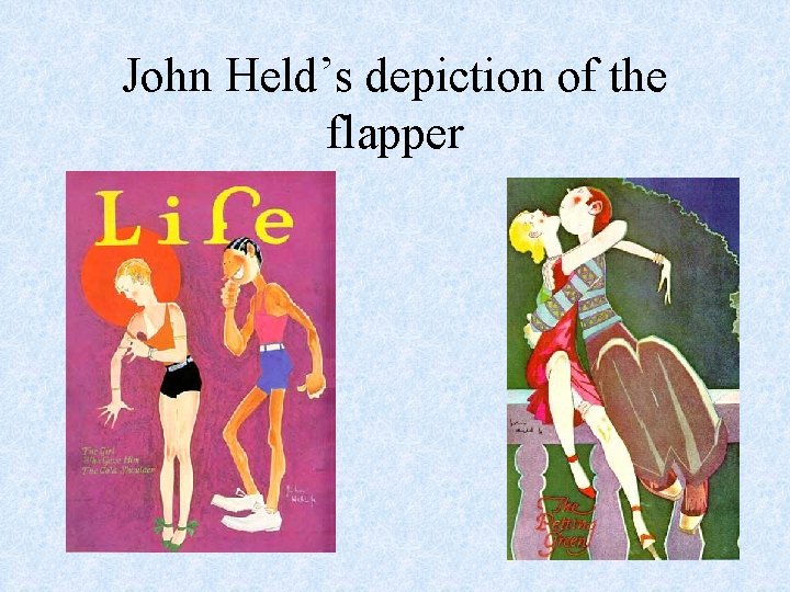 John Held’s depiction of the flapper 