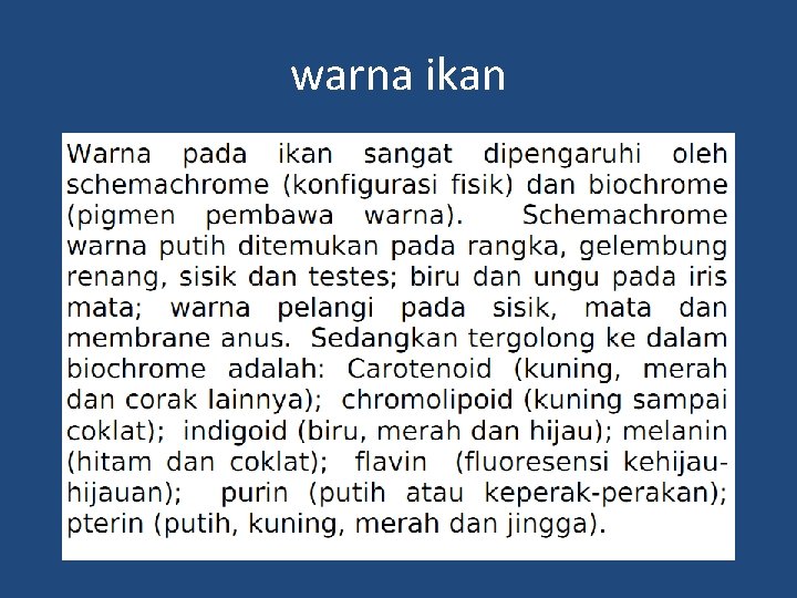 warna ikan 