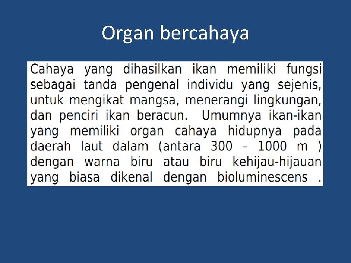 Organ bercahaya 