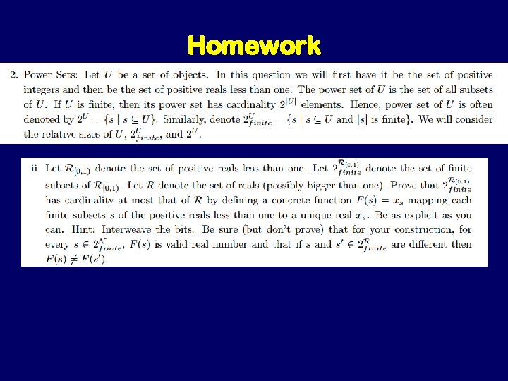 Homework Homework