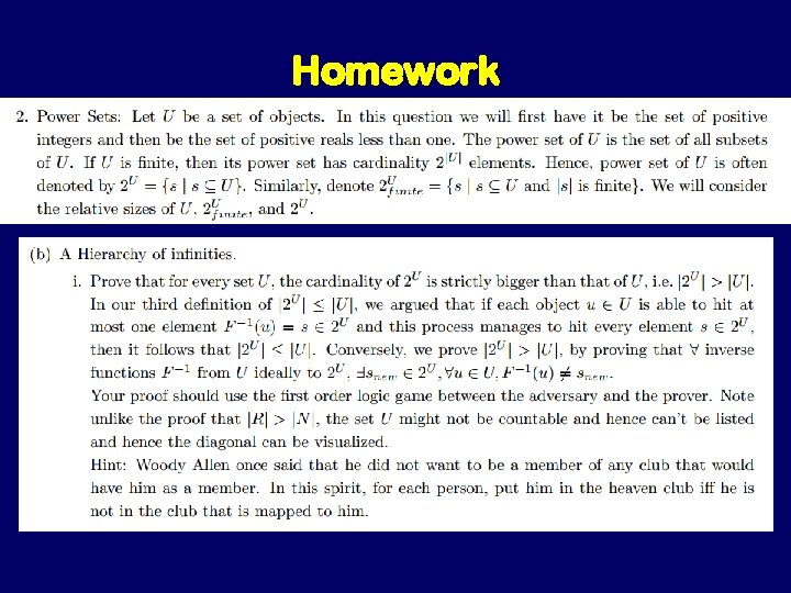 Homework Homework
