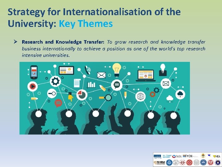 Strategy for Internationalisation of the University: Key Themes Ø Research and Knowledge Transfer: To