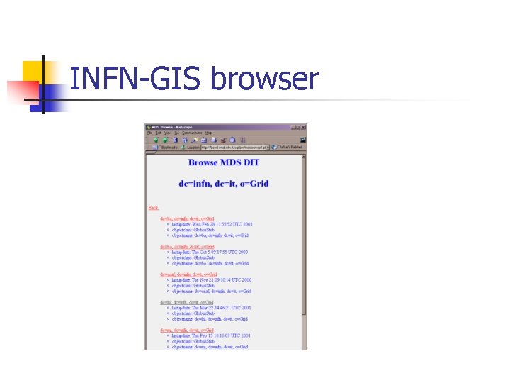INFN-GIS browser 