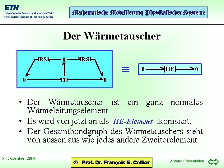 Der Wärmetauscher RS 0 0 1 HE 0 0 • Der Wärmetauscher ist ein