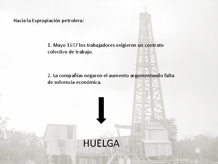 Hacia la Expropiación petrolera: 1. Mayo 1937 los trabajadores exigieron un contrato colectivo de