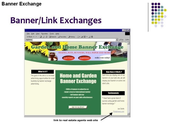 Banner Exchange Banner/Link Exchanges 