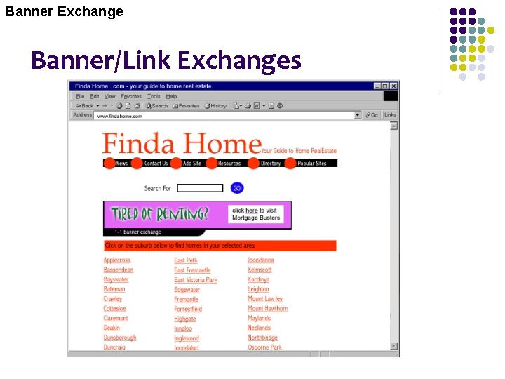 Banner Exchange Banner/Link Exchanges 