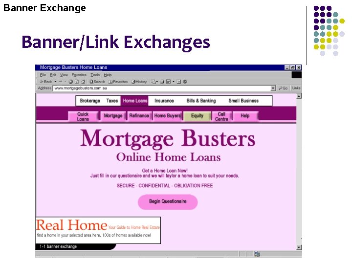 Banner Exchange Banner/Link Exchanges 