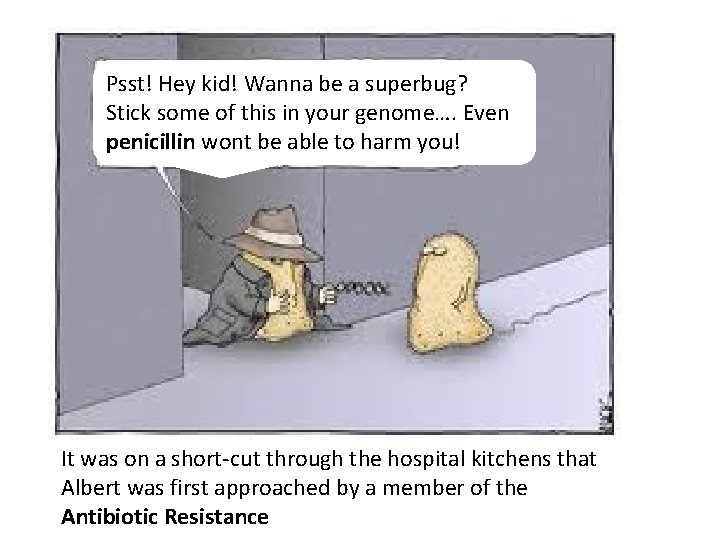 Psst! Hey kid! Wanna be a superbug? Stick some of this in your genome….