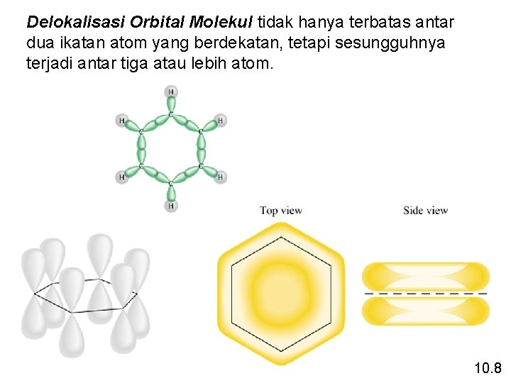 Delokalisasi Orbital Molekul tidak hanya terbatas antar dua ikatan atom yang berdekatan, tetapi sesungguhnya