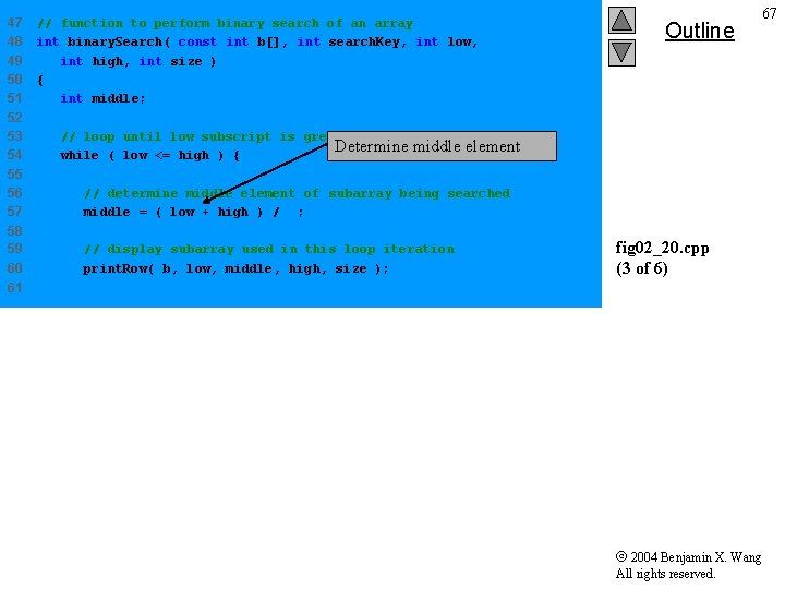47 48 49 50 51 52 53 54 // function to perform binary search