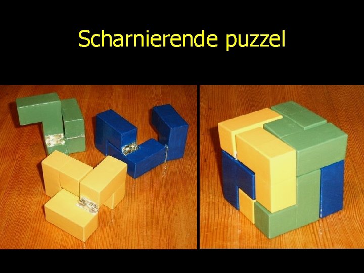 Scharnierende puzzel 