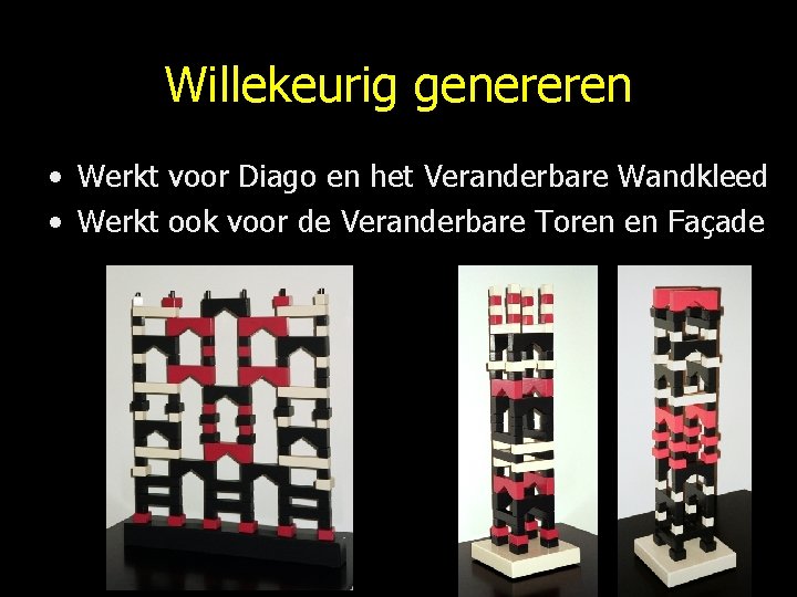 Willekeurig genereren • Werkt voor Diago en het Veranderbare Wandkleed • Werkt ook voor