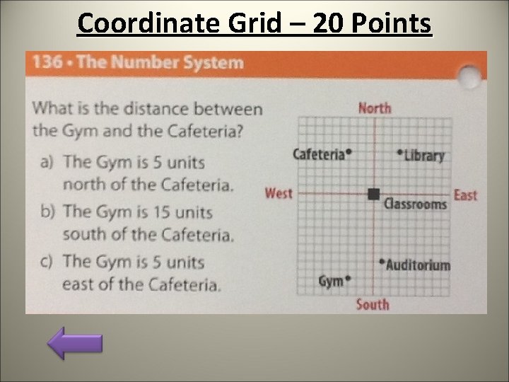 Coordinate Grid – 20 Points 