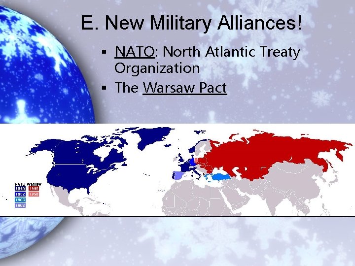 E. New Military Alliances! § NATO: North Atlantic Treaty Organization § The Warsaw Pact