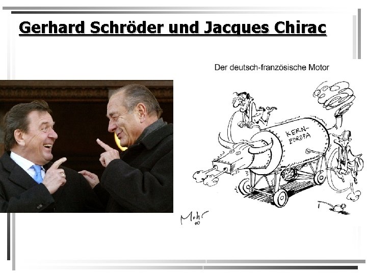 Gerhard Schröder und Jacques Chirac 