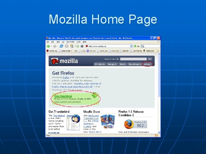 Mozilla Home Page 