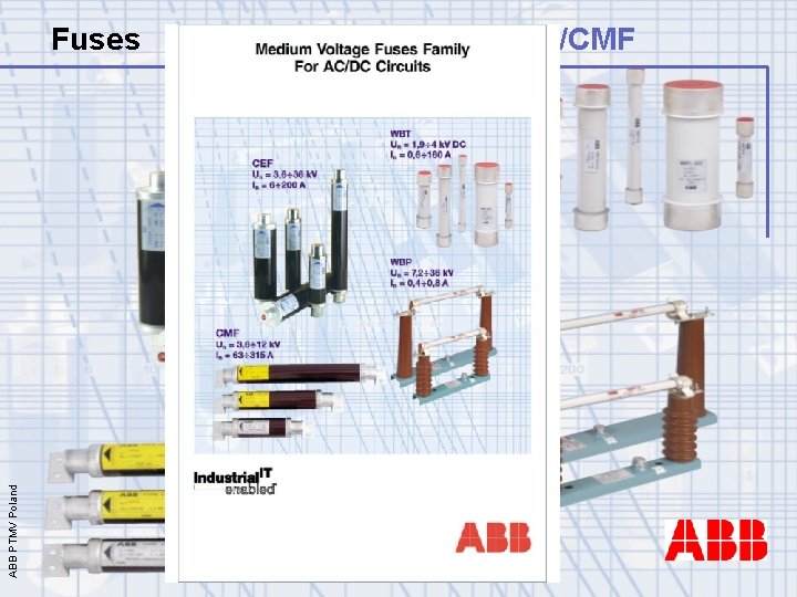 ABB PTMV Poland Fuses type CEF/CMF 