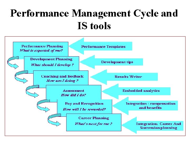 Performance Management Cycle and IS tools 