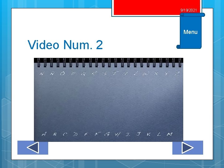 9/19/2021 Menu Video Num. 2 9/19/2021 Menu Video Num. 2