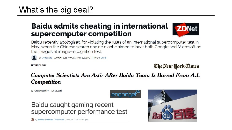 What’s the big deal? 