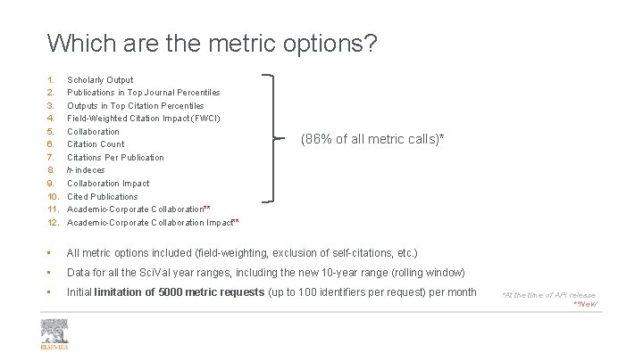 Which are the metric options? 1. 2. 3. 4. 5. 6. 7. 8. 9.
