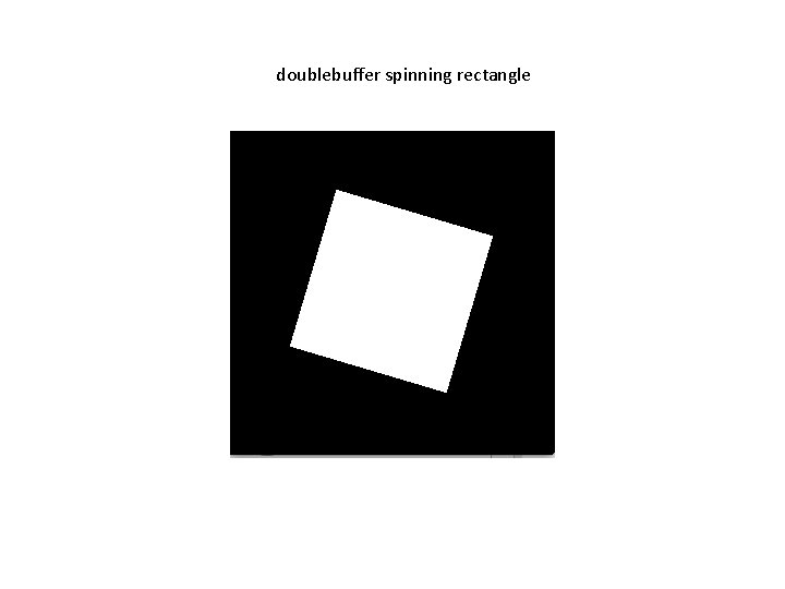 doublebuffer spinning rectangle 