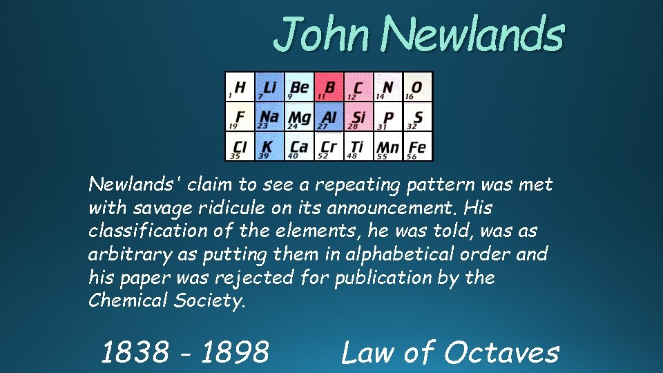 John Newlands' claim to see a repeating pattern was met with savage ridicule on