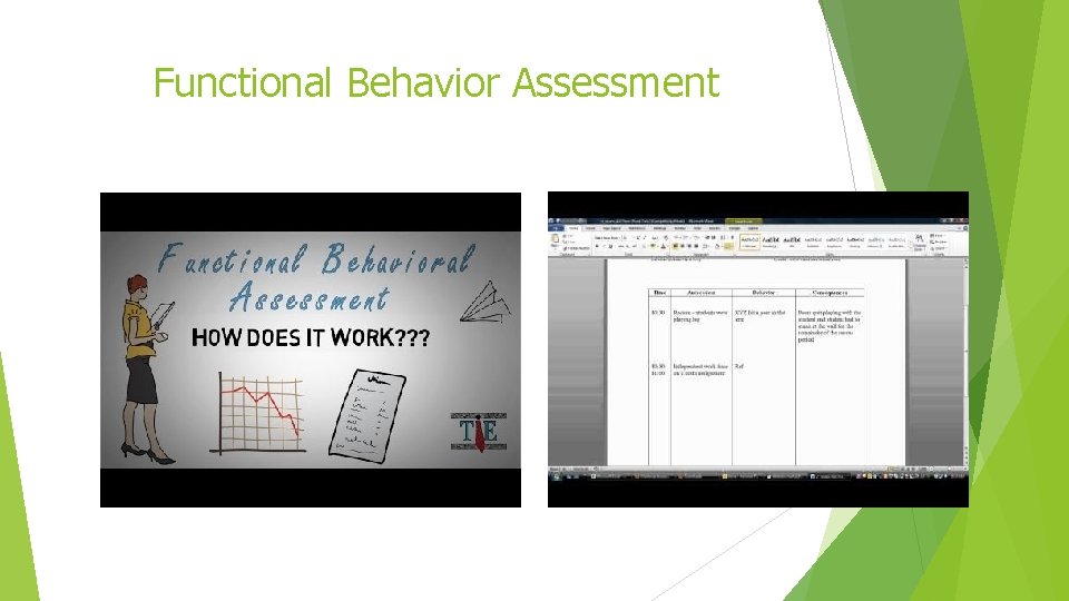 Functional Behavior Assessment 