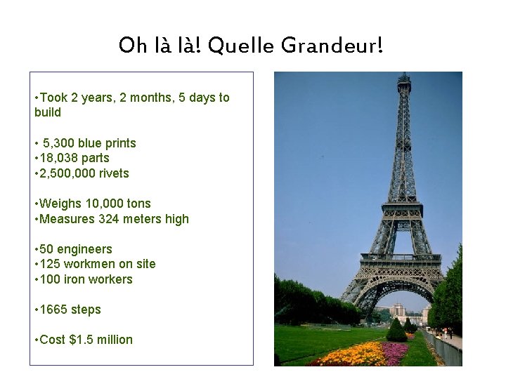 Oh là là! Quelle Grandeur! • Took 2 years, 2 months, 5 days to