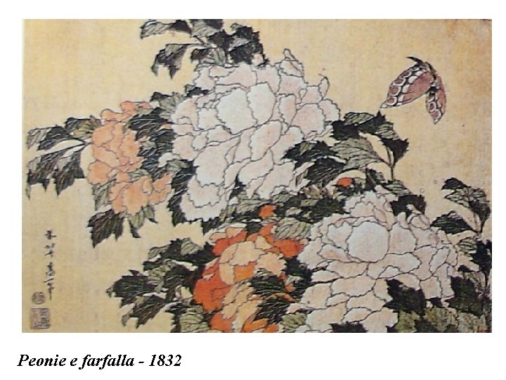 Peonie e farfalla - 1832 