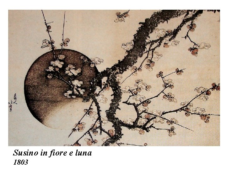 Susino in fiore e luna 1803 