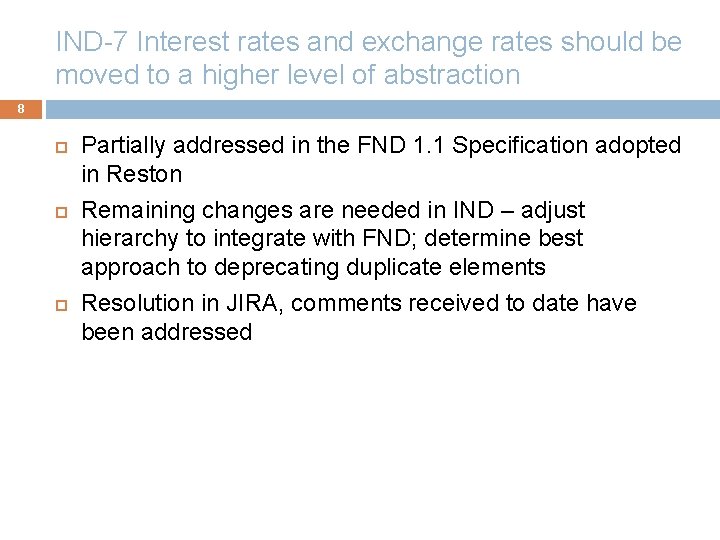 IND-7 Interest rates and exchange rates should be moved to a higher level of