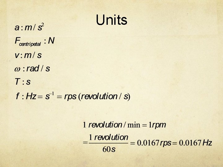 Units 